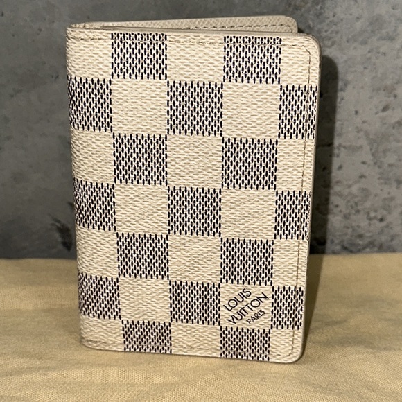 Louis vuitton damier azur pocket organizer wallet card case - Picture 1 of 11
